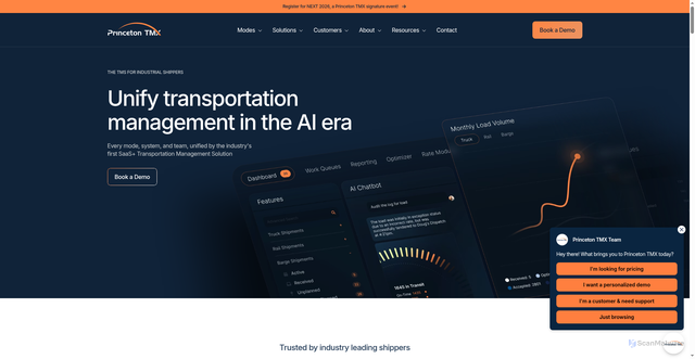 Security scan screenshot of https://princetontmx.com