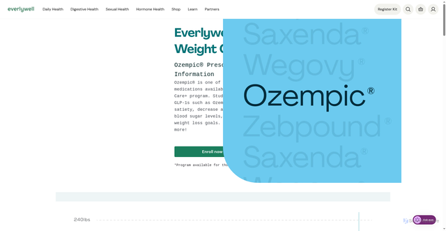 Security scan screenshot of https://www.everlywell.com/ozempic-prescription-information/?srsltid=AfmBOooIAnVgBl010kWW4dayk2pacmi8x2dMW49Q0F7_dyGTKjuIhStM