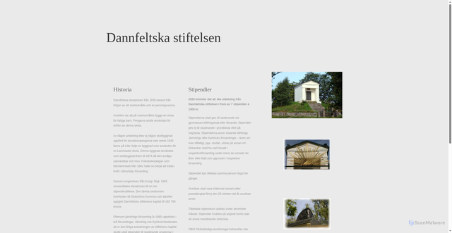 Security scan screenshot of https://dannfeltskastiftelsen.se