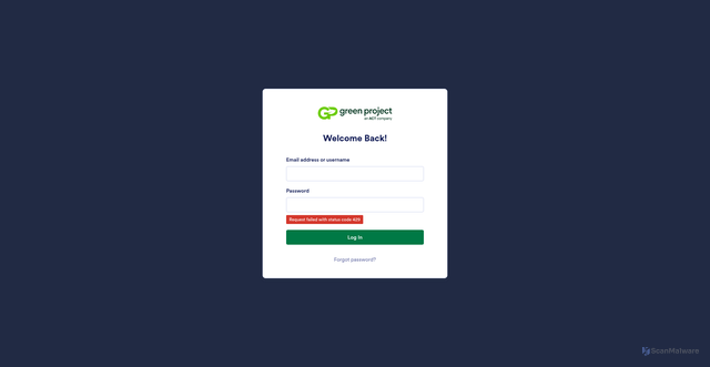 Security scan screenshot of https://surveys.greenprojecttech.com