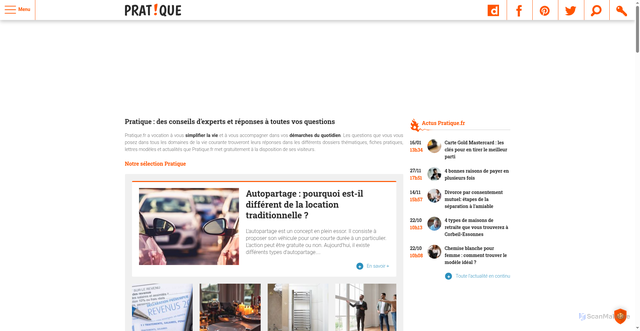Security scan screenshot of https://static.pratique.fr