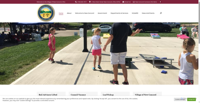 Security scan screenshot of https://newconcord-oh.gov/