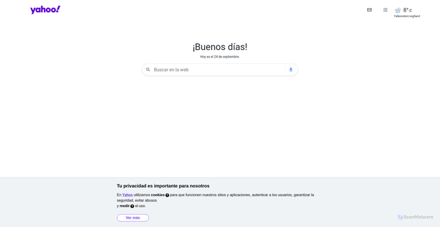 Security scan screenshot of https://co.search.yahoo.com