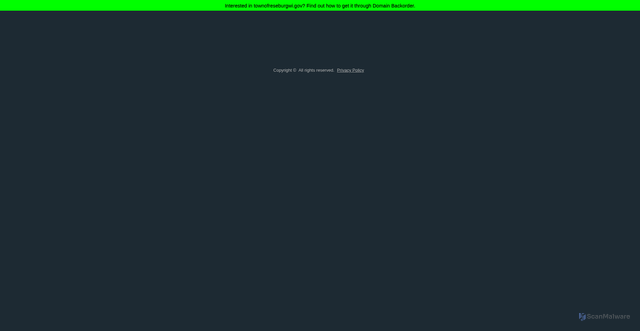 Security scan screenshot of https://townofreseburgwi.gov/