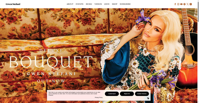 Security scan screenshot of https://www.gwenstefani.com/