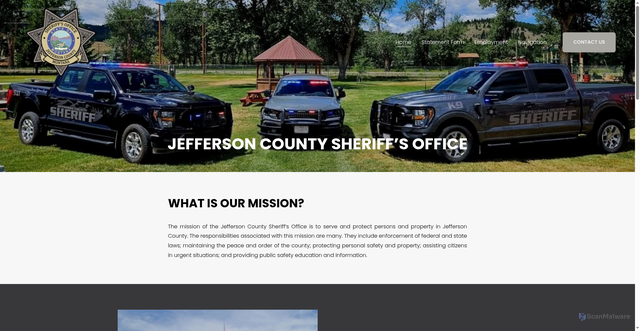 Security scan screenshot of https://www.jeffersoncountysheriffmt.gov/