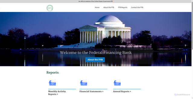 Security scan screenshot of https://www.ffb.gov/