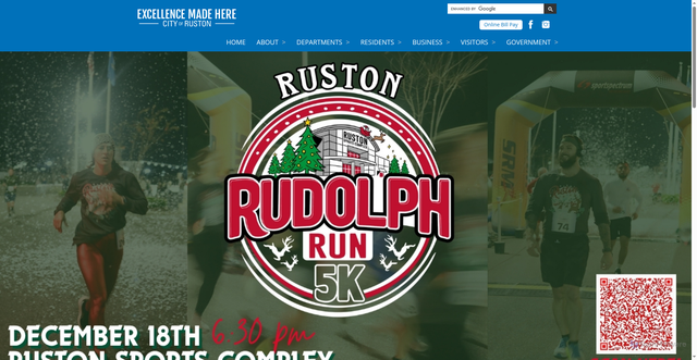 Security scan screenshot of https://www.ruston.org/