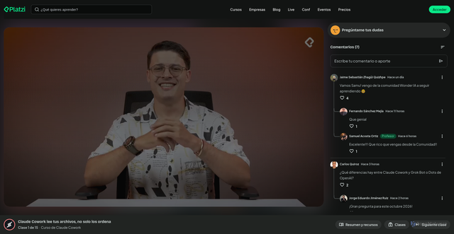 Security scan screenshot of https://platzi.com/cursos/claude-cowork/claude-cowork-lee-tus-archivos-no-solo-l/