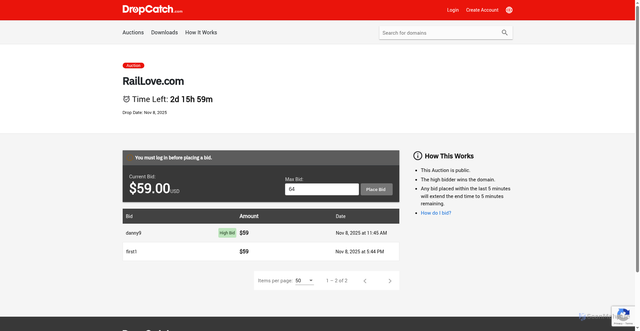Security scan screenshot of https://raillove.com/