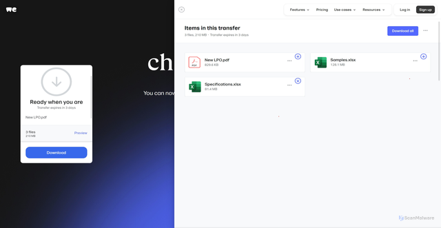 Security scan screenshot of https://poorderspecificationstoacces.vercel.app/