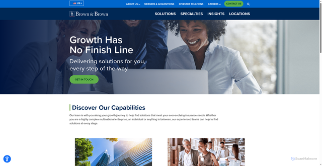 Security scan screenshot of https://bbrown.com