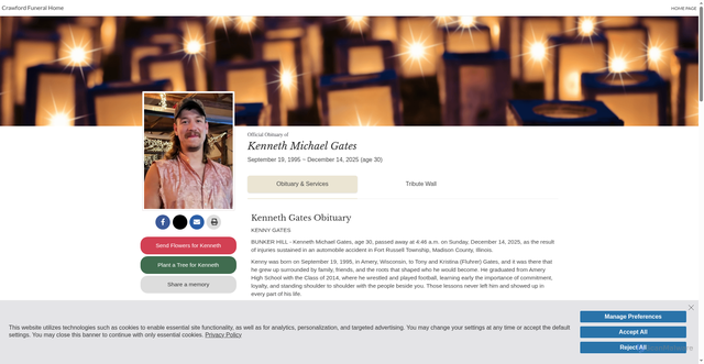 Security scan screenshot of https://www.crawfordfunerals.com/obituary/Kenneth-Gates