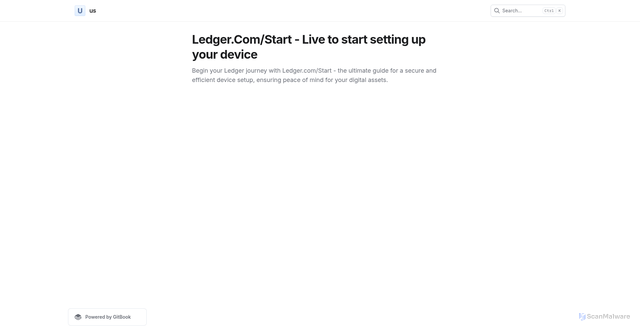 Security scan screenshot of https://lledgercomstrt.gitbook.io/us/