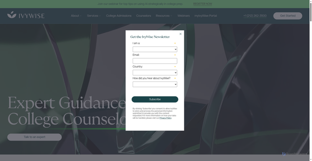 Security scan screenshot of https://aspire.ivywise.com