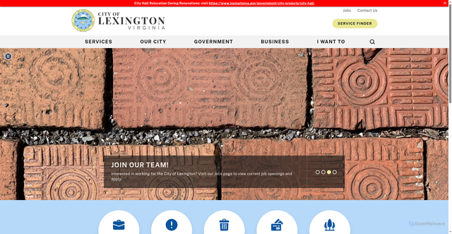 Security scan screenshot of https://www.lexingtonva.gov/