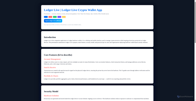 Security scan screenshot of http://livee-ledger.pages.dev/