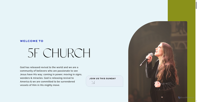 Security scan screenshot of https://www.5fchurch.org/