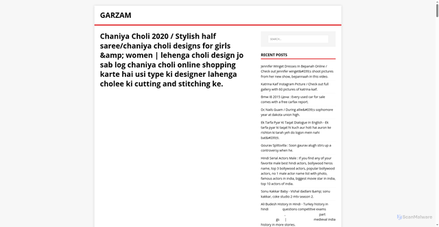 Security scan screenshot of https://mazgary.pages.dev/post/chaniya-choli-2020/