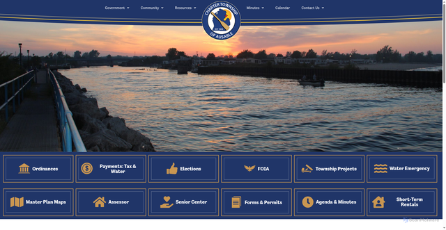 Security scan screenshot of https://ausabletwp-mi.gov/