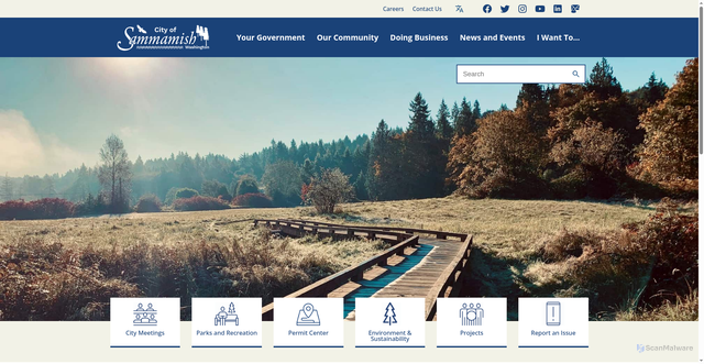 Security scan screenshot of https://sammamishwa.gov/