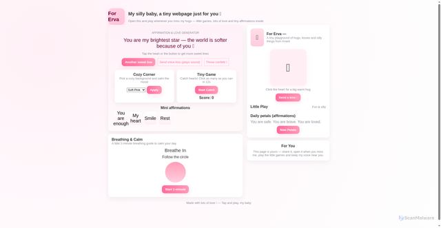 Security scan screenshot of https://myprincesss-f45wxojcsp.edgeone.app/