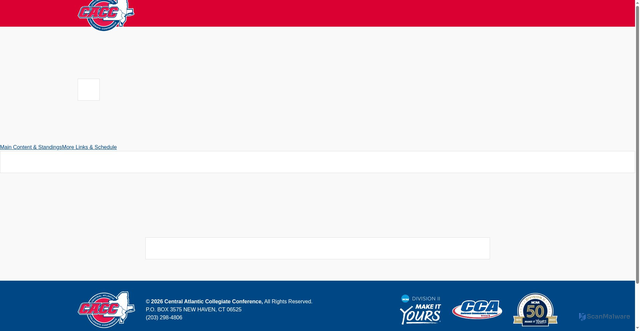 Security scan screenshot of https://caccathletics.org/sports/baseball