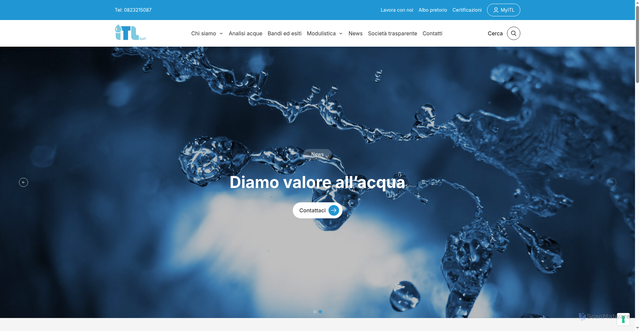 Security scan screenshot of https://itlspa.it/