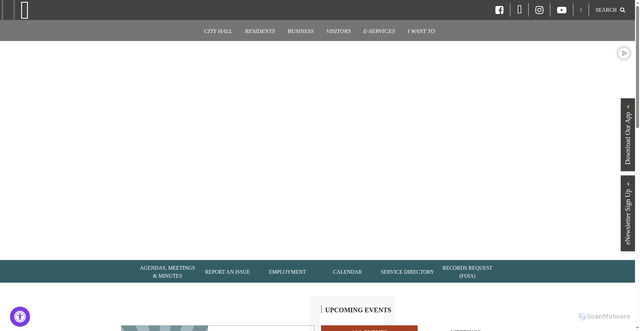 Security scan screenshot of https://www.monroemi.gov/