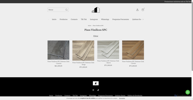 Security scan screenshot of https://dekoxpress.com.ar/pisos-vinilicos-spc/