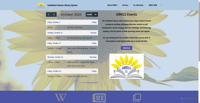 Security scan screenshot of https://swkls.org/