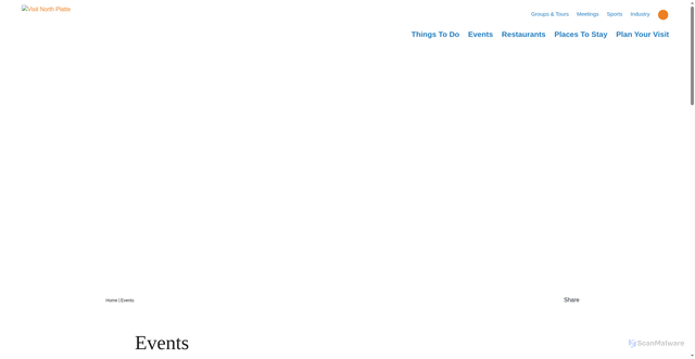 Security scan screenshot of https://www.visitnorthplatte.com/events/