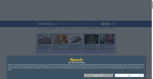 Security scan screenshot of https://www.grimsbytelegraph.co.uk/sport/football/grimsby-town-v-brentford-mariners-10602666