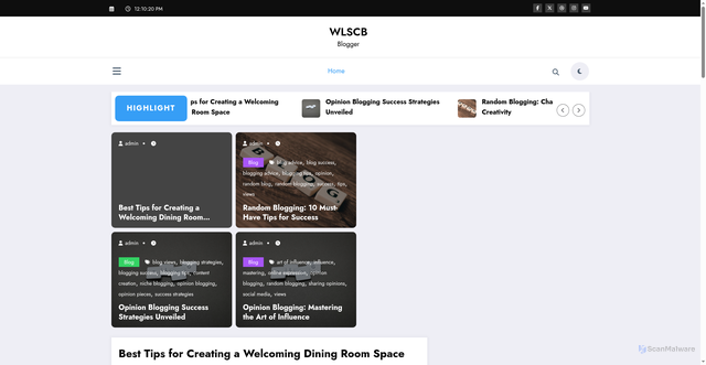 Security scan screenshot of http://www.wlscb.org.uk/