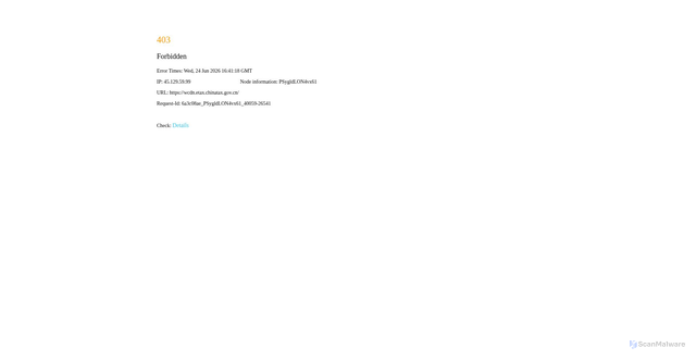 Security scan screenshot of https://wcdn.etax.chinatax.gov.cn