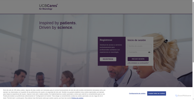 Security scan screenshot of https://ucbcaresforneurology.es