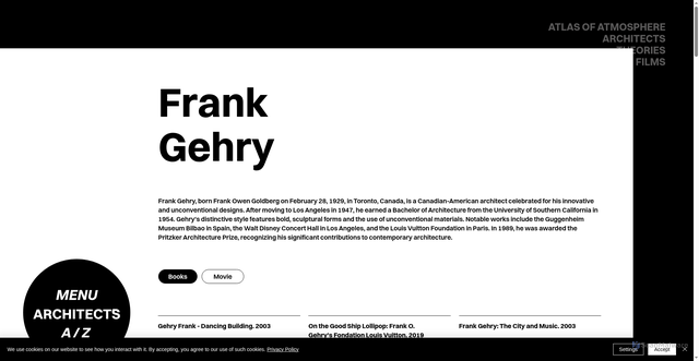 Security scan screenshot of https://www.atlasofatmosphere.com/gehry