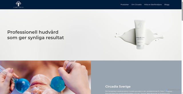 Security scan screenshot of https://circadia.se