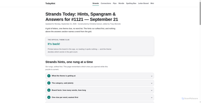 Security scan screenshot of https://todayhint.com/