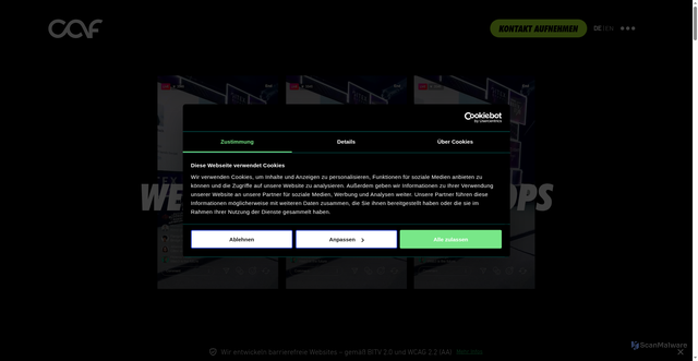 Security scan screenshot of https://chris-andfriends.de
