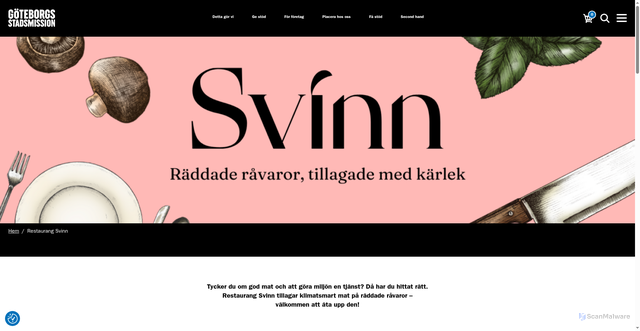 Security scan screenshot of https://restaurangsvinn.se