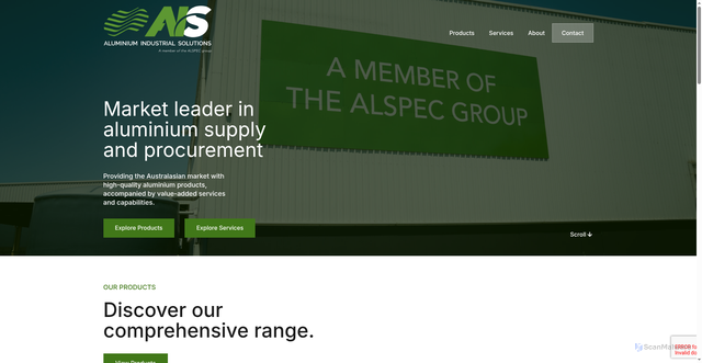 Security scan screenshot of https://aiswebsite.wpenginepowered.com