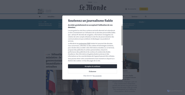 Security scan screenshot of https://fr-pickup-coursiers.com/