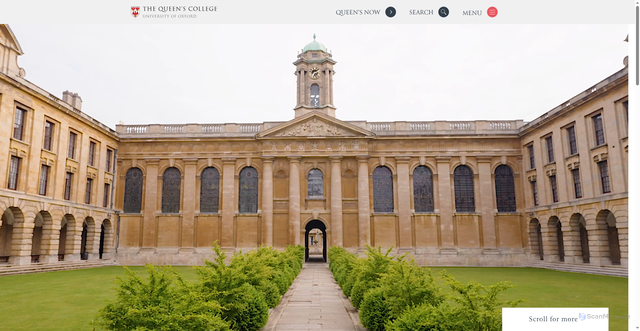 Security scan screenshot of https://www.queens.ox.ac.uk/