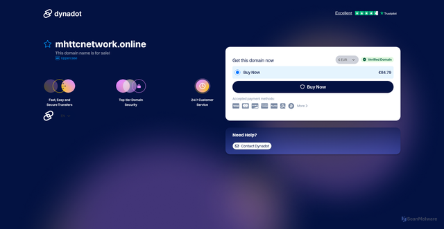 Security scan screenshot of http://mhttcnetwork.online/