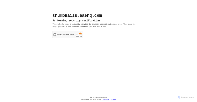 Security scan screenshot of https://thumbnails.aaehq.com
