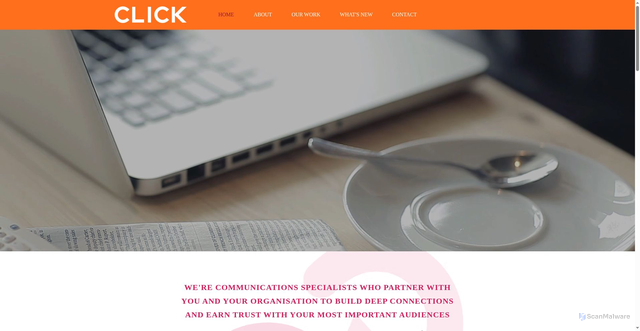 Security scan screenshot of https://www.clickcommunicate.com/
