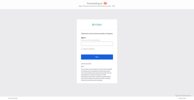 Security scan screenshot of https://vadoc-cov-remote.gpcloudservice.com
