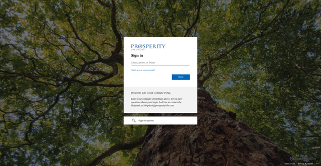 Security scan screenshot of https://prosperity.cloud.com