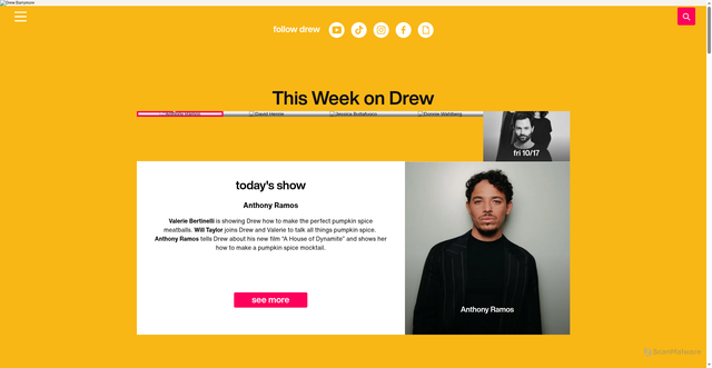 Security scan screenshot of https://www.thedrewbarrymoreshow.com/